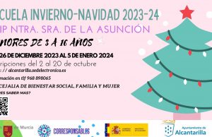 Se abre el plazo de solicitud para la Escuela de Navidad en Alcantarilla