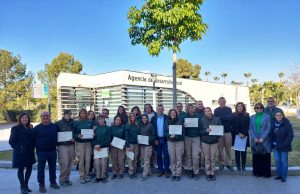Quince alumnos del programa de empleo y formación de jardinería reciben su certificado
