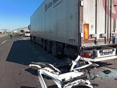 Una mujer fallecida y tres heridos en un accidente de tráfico en la Autovía A-7, en Totana